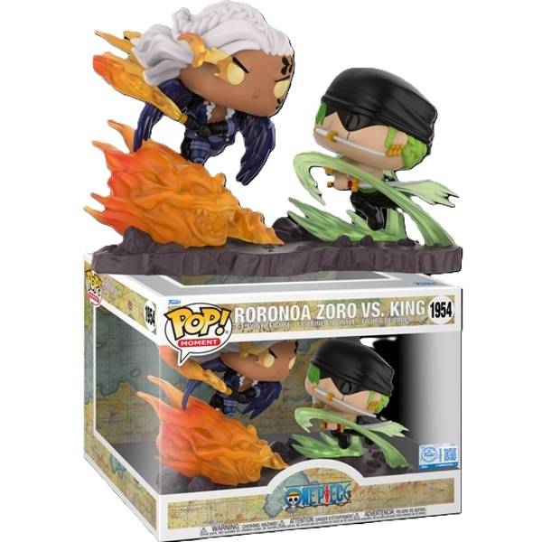 Funko Pop: One Piece - Roronoa Zoro Vs. King (unmasked) #1954 - Moment Vinyl Figure - !andet