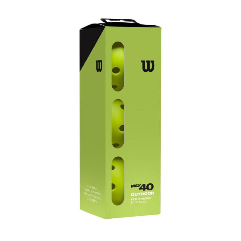 Wilson Max 40 Outdoor Pickleballbolde (3 Stk.)