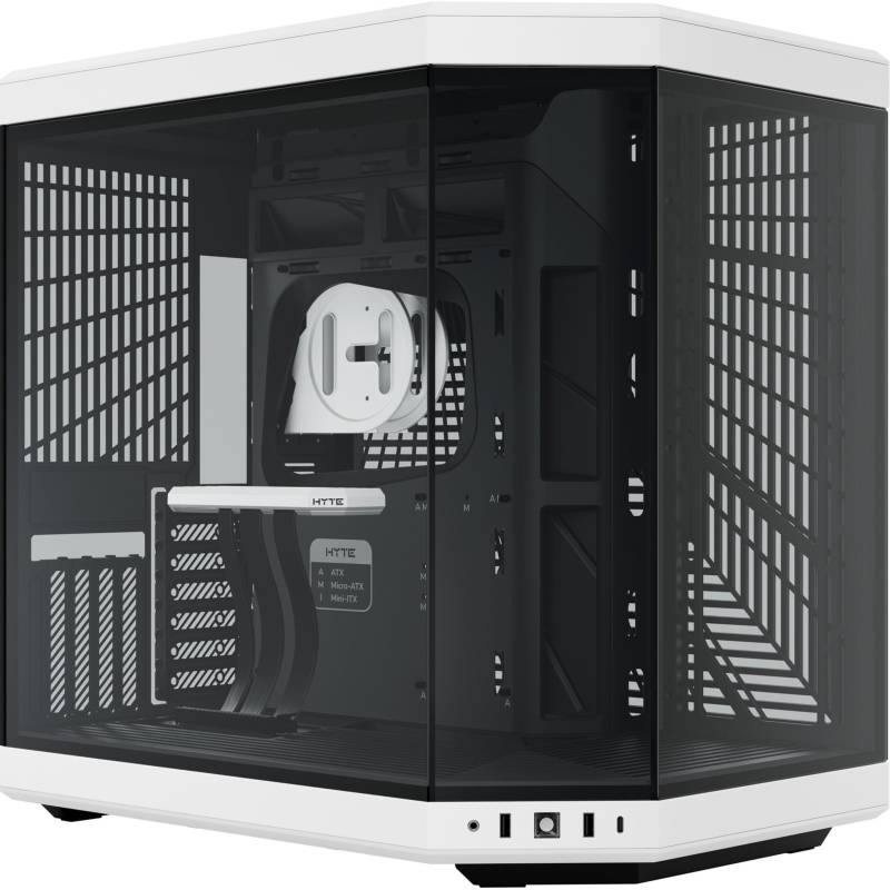 Hyte Y70 Black White Kabinet - Geekd.dk
