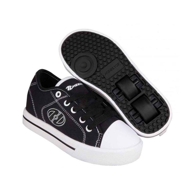 Heelys Classic X2 Rullesko Shoe Black White - Heelys Rullesko