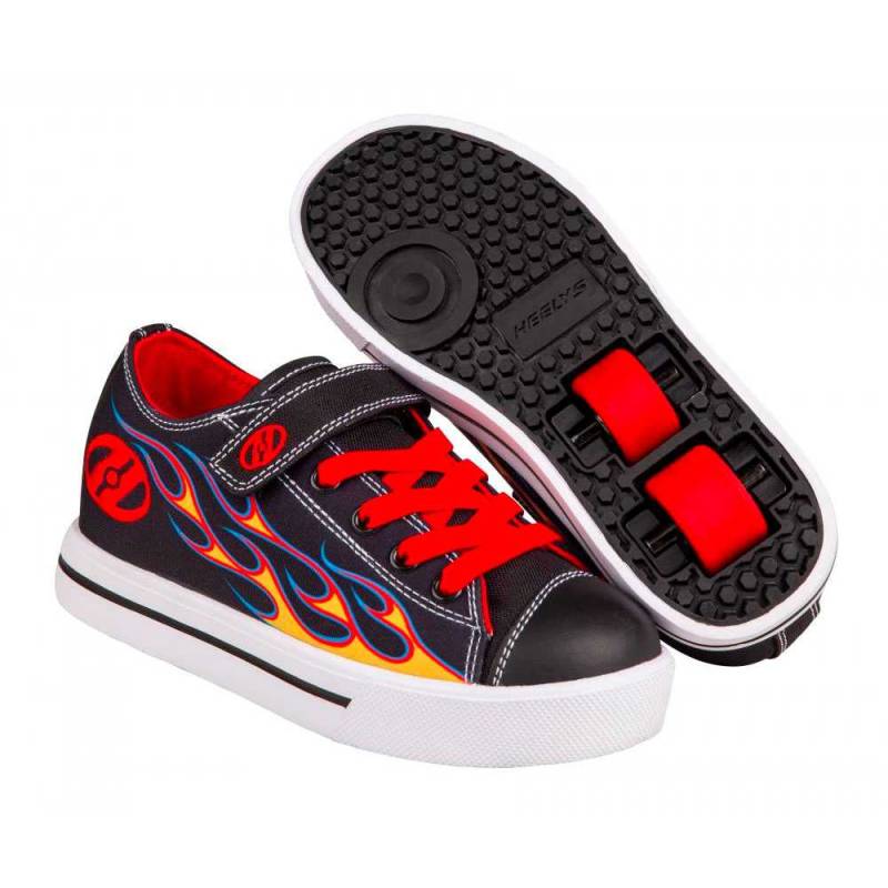 Heelys X2 Snazzy Rullesko Rød Flamme - Heelys Rullesko
