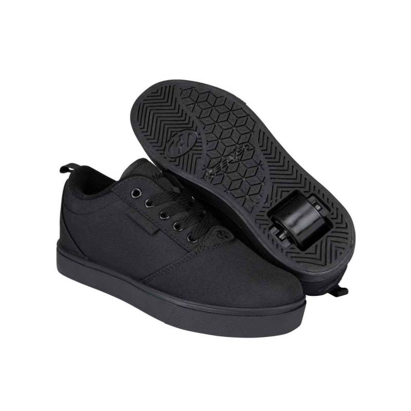 Heelys Pro 20 Rullesko Triple Black Canvas Kids/Adult - Heelys Rullesko