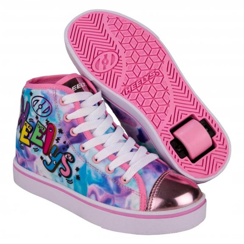 Heelys Veloz Rullesko Hvid/Pink/Multi - Heelys Rullesko