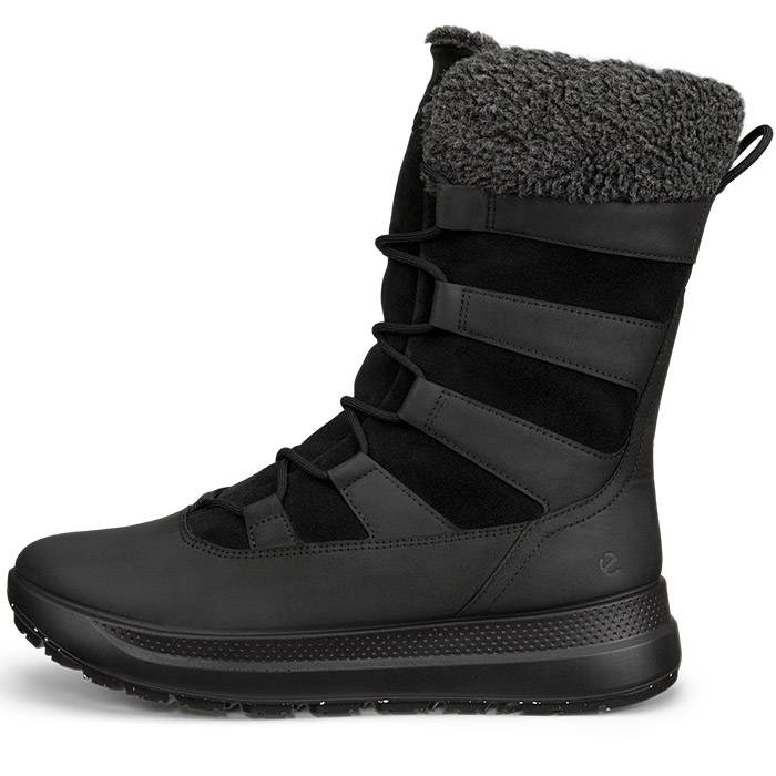 Ecco Solice Mid Wp Winter 200g Kvinder / Damer, Black-41 - Vintersko, Vinterstøvler