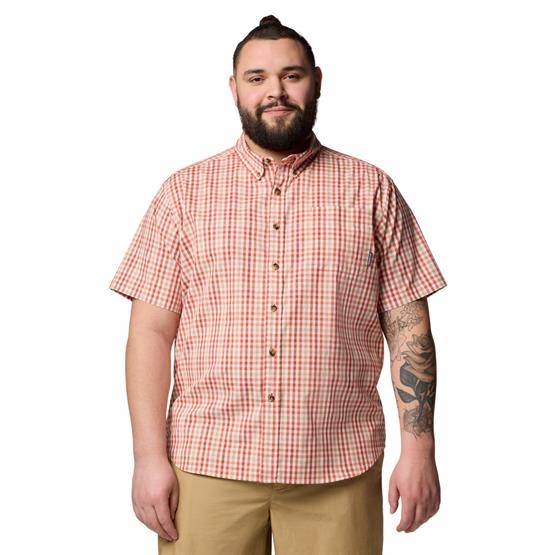 Columbia Mens Rapid Rivers Ii S/S Shirt, Tuscan Multi Gingham - Columbia Sportswear