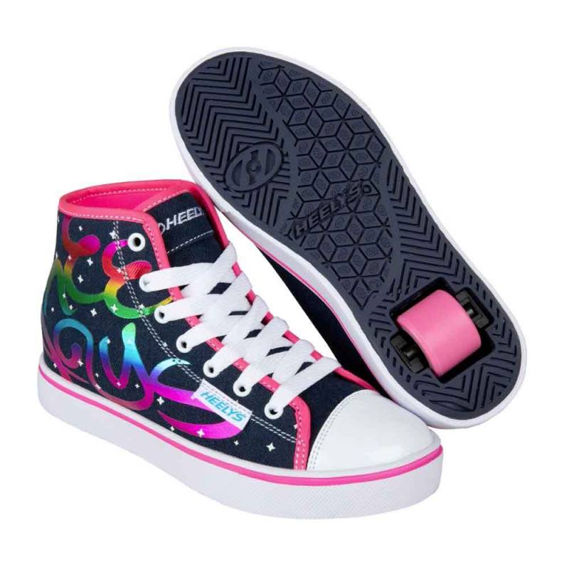 Heelys Veloz Skate Shoe Denim/Rainbow - Heelys Rullesko