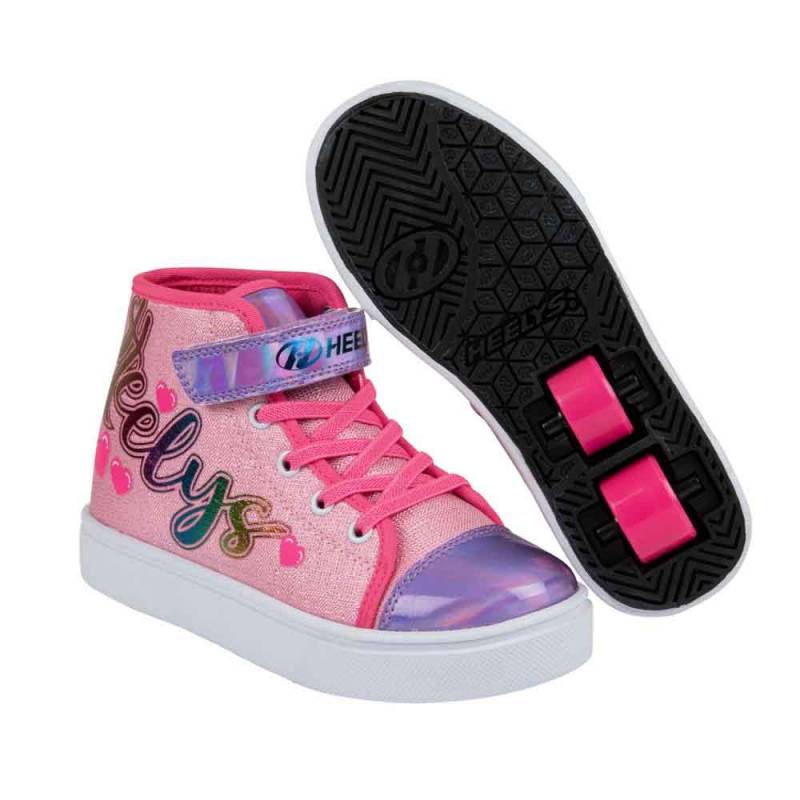 Heelys Veloz Skate Shoe X2 Prism Pink/Neon Pink - Heelys Rullesko