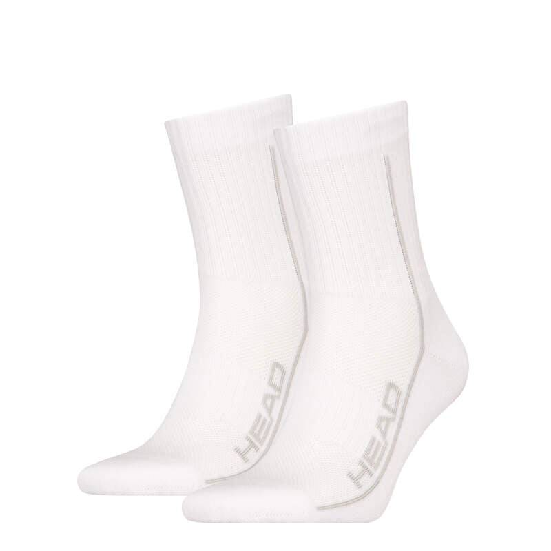 Head Performance Short Crew Tennisstrømper (2-Pak, Hvid) - 43-46