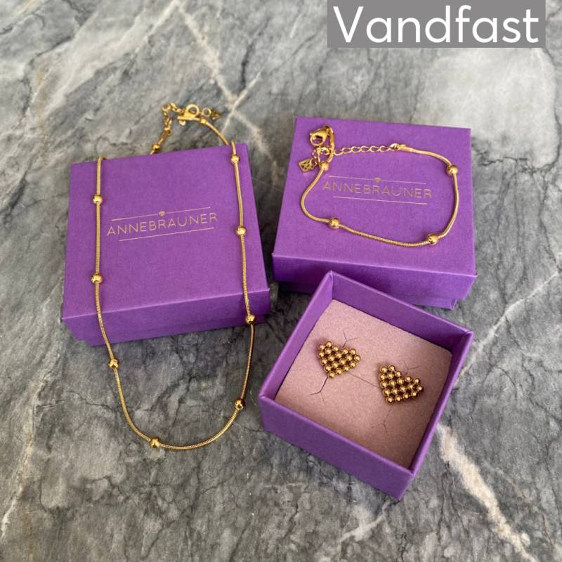 Annebrauner Ball Gaveæske (3 Smykker) - Limited Edition 18k Guldbelagt - Bella