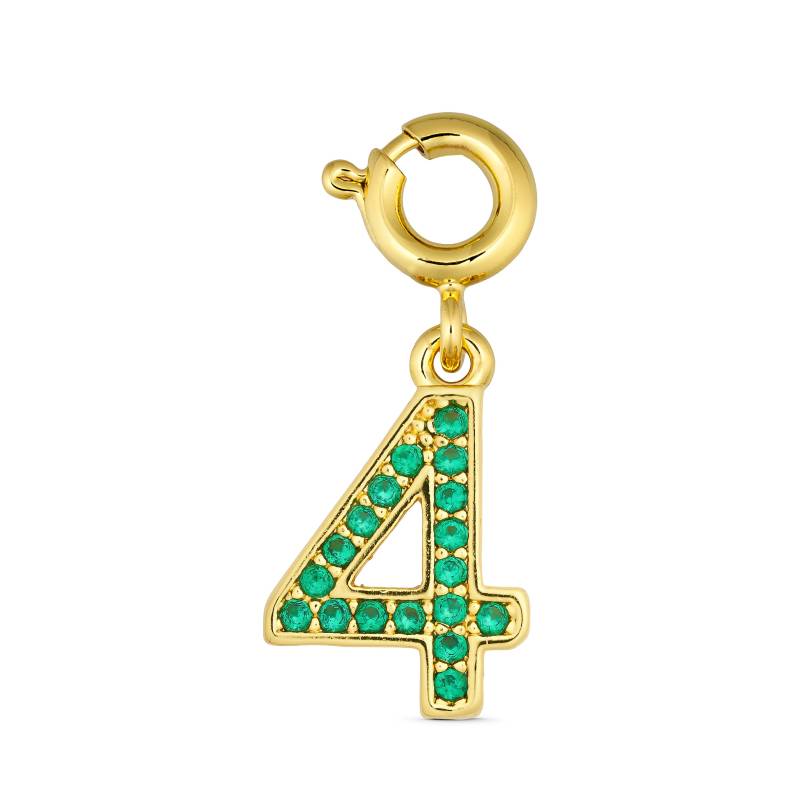 Annebrauner Number 4 Charm - Charms