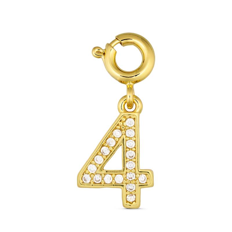 Annebrauner Number 4 Charm - Charms