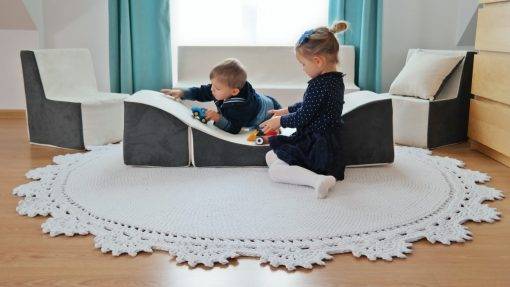 Skumlegetøj Møbelsæt Beige/Grå - Velinda