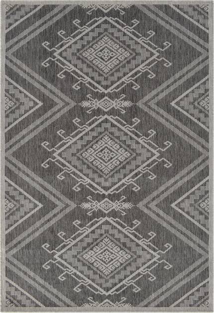 Gulvtæppe Loomery Terrace Småsten Lysegrå 200x290 Cm Indendørs Og Udendørs