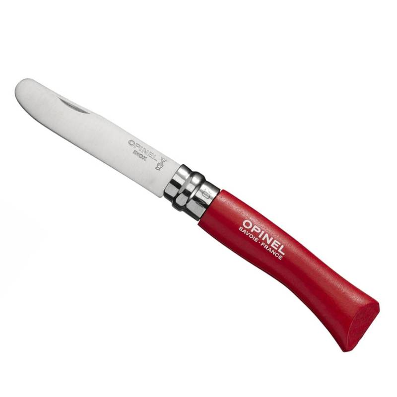 Opinel Spejderkniv / Hobbykniv Til Børn, Rød - Foldeknive