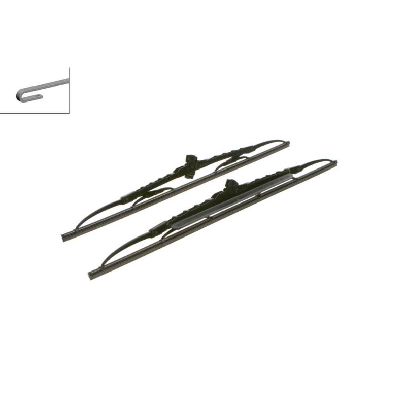 532s Bosch Twin Spoiler Viskerblade / Vinduesvisker Sæt 530+500mm