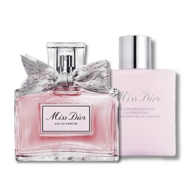 Christian Dior - Miss Dior Eau De Parfum Sæt - 50 Ml + Body Milk