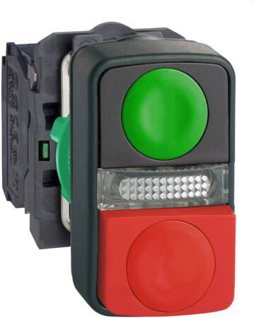 Dobbelt Tryk Med Lys 24vdc Start/Stop - Schneider Electric