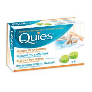 Quies ørepropper Silikone, Svømning - 3 Par