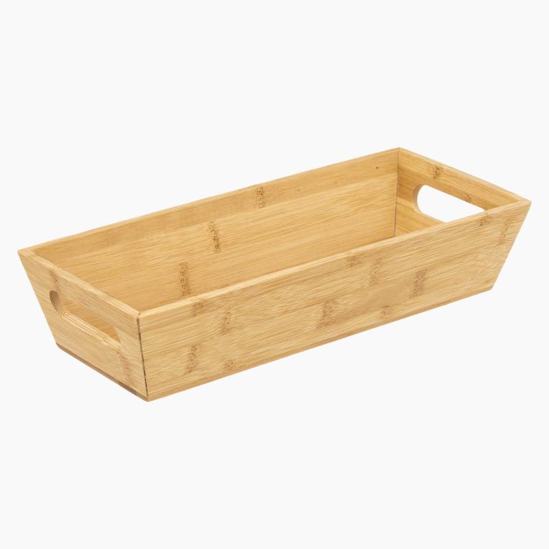 Bambuskurv Til Opbevaring (3 Størrelser) - Natur - 14,2cm X 32,8cm X 7,2cm - Adeline - Five