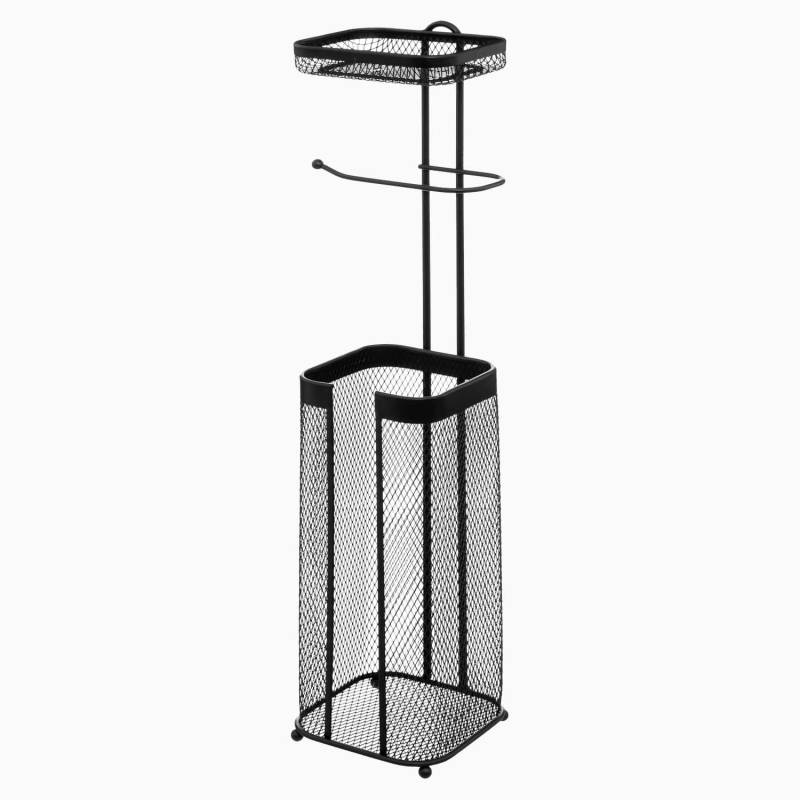 Toiletpapirholder - Sort - 17,5cm X 15,7cm X 73,3cm - Elora - Five