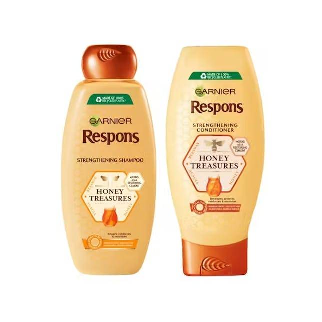 Garnier Respons Honey Treasure Shampoo & Conditioner 2 X 400 Ml