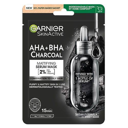 Garnier Skin Active Black Pure Charcoal Tissue Mask - 32 G.