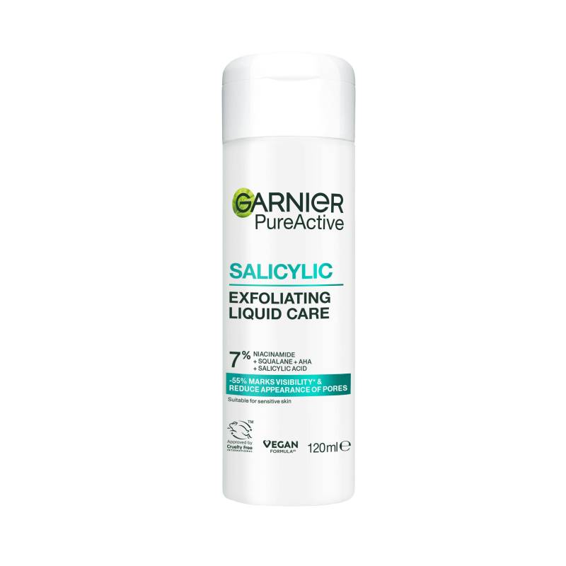 Garnier Pureactive Exfoliating Liquid Care Toner 120 Ml