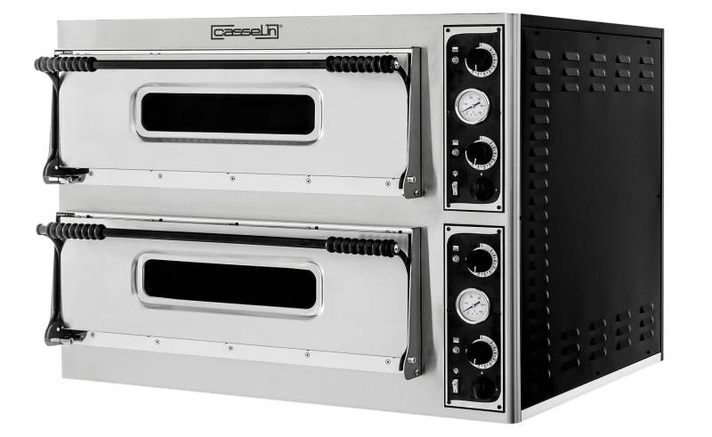 Elektrisk Pizzaovn 2x6 Pizzaer 32 Cm - Casselin