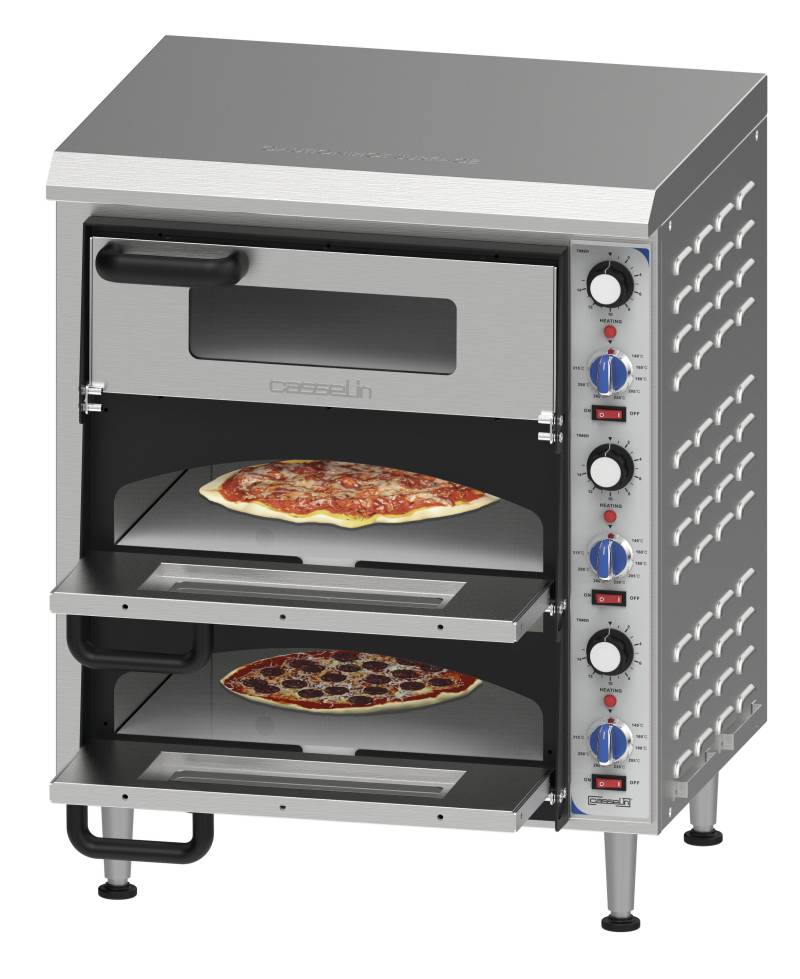 Elektrisk Pizzaovn 3 Kamre 35 Cm - Casselin