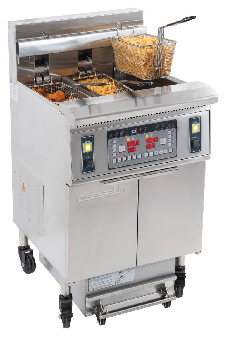 Elfrituregryde Med Filtrering 12 + 22 Liter 8,5+17kw - Casselin