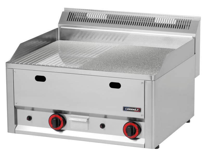 Gasgrillplade Rillet Tekstureret Krom 99 - Casselin
