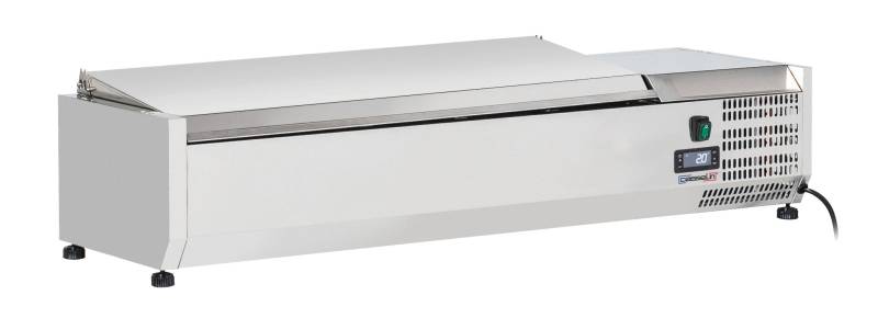 Bordsaladette Med Låg 5 X Gn 1/4 - Casselin