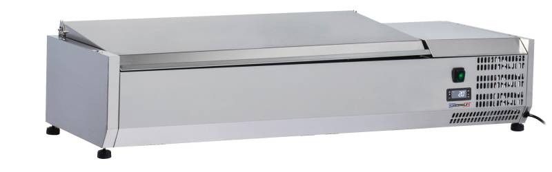 Bordsaladette Med Låg 3 X Gn 1/3 + 1 Gn 1/2 - Casselin