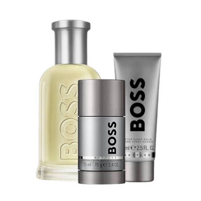 Hugo Boss - Bottled Sæt - 100 Ml Edt - Deodorant Stick - Shower Gel