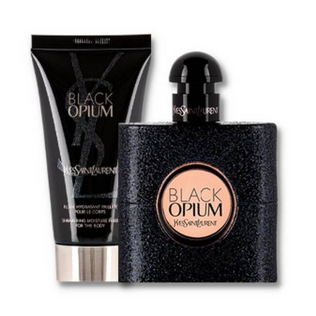 Yves Saint Laurent - Black Opium Sæt - 50 Ml Eau De Parfum & Body Lotion