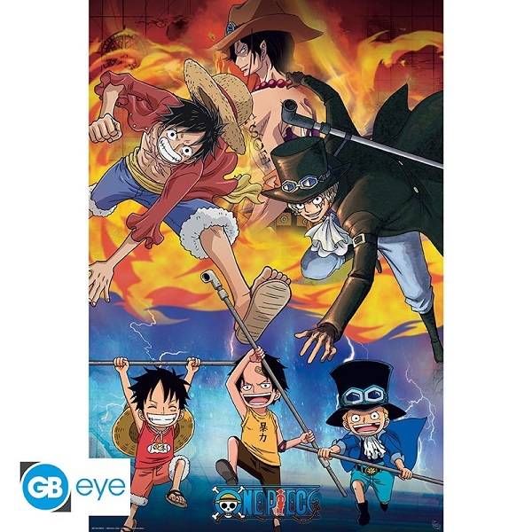 One Piece - Ace Sabo Luffy - Poster/Plakat 61x91.5cm - !andet