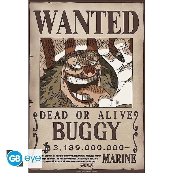 One Piece - Wanted Buggy Wano - Poster/Plakat - !andet