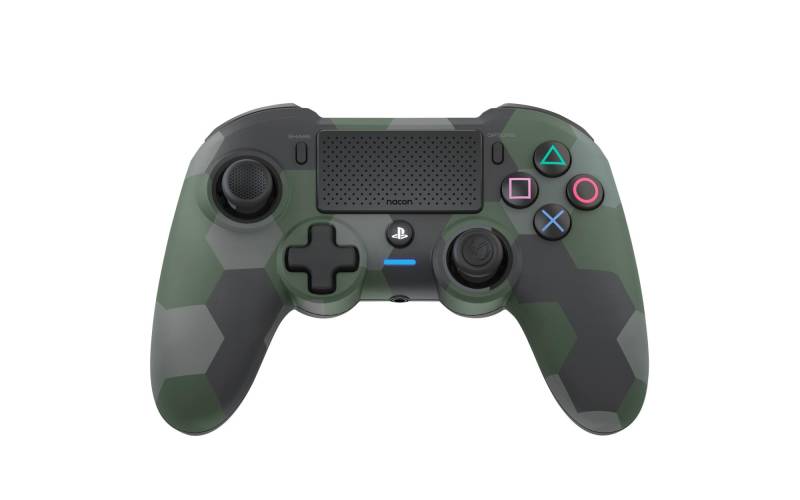 Nacon Trådløs Dualshock 4 V2 Controller Asymmetric Camo Grøn (ps4)