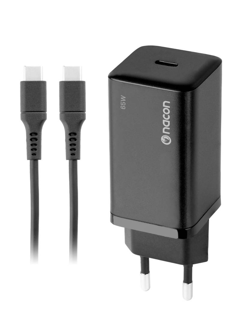Nacon - 65w Ac-Adapter Til Nintendo Switch Ii  -  65w Ladeeffekt  -  Aftageligt 1,5 M Usb-C Kabel (sort)