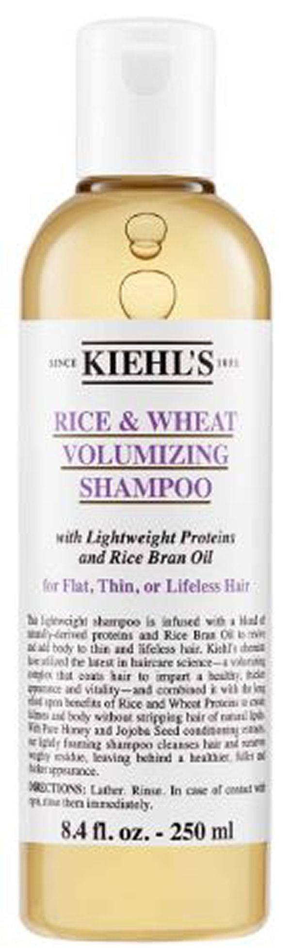 Kiehl's Rice & Wheat Volumizing Shampoo With Lightweight Proteins And Rice Bran Oil 250ml