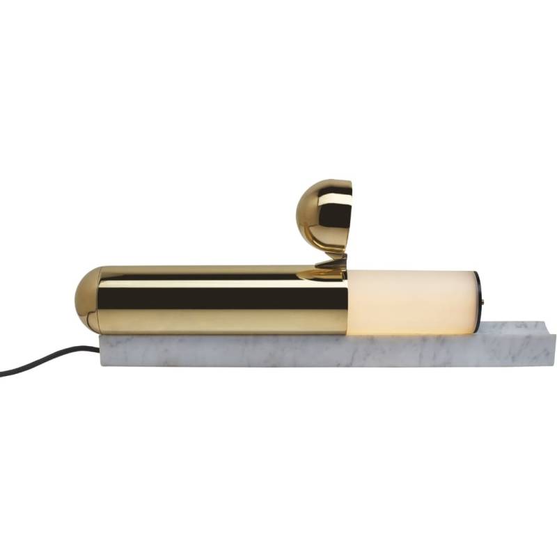 Isp Bordlampe Poleret Messing/Hvid Marmor - Dcw Editions