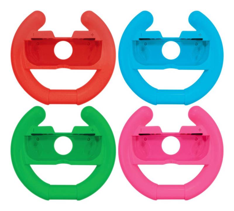 Oniverse - Pack Of 4 Racing Wheel Controller Holders - Blue/Red/Green/Pink
