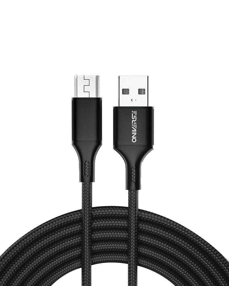 Oniverse Usb-A To Micro-Usb Charge Cable, 3 M - Black
