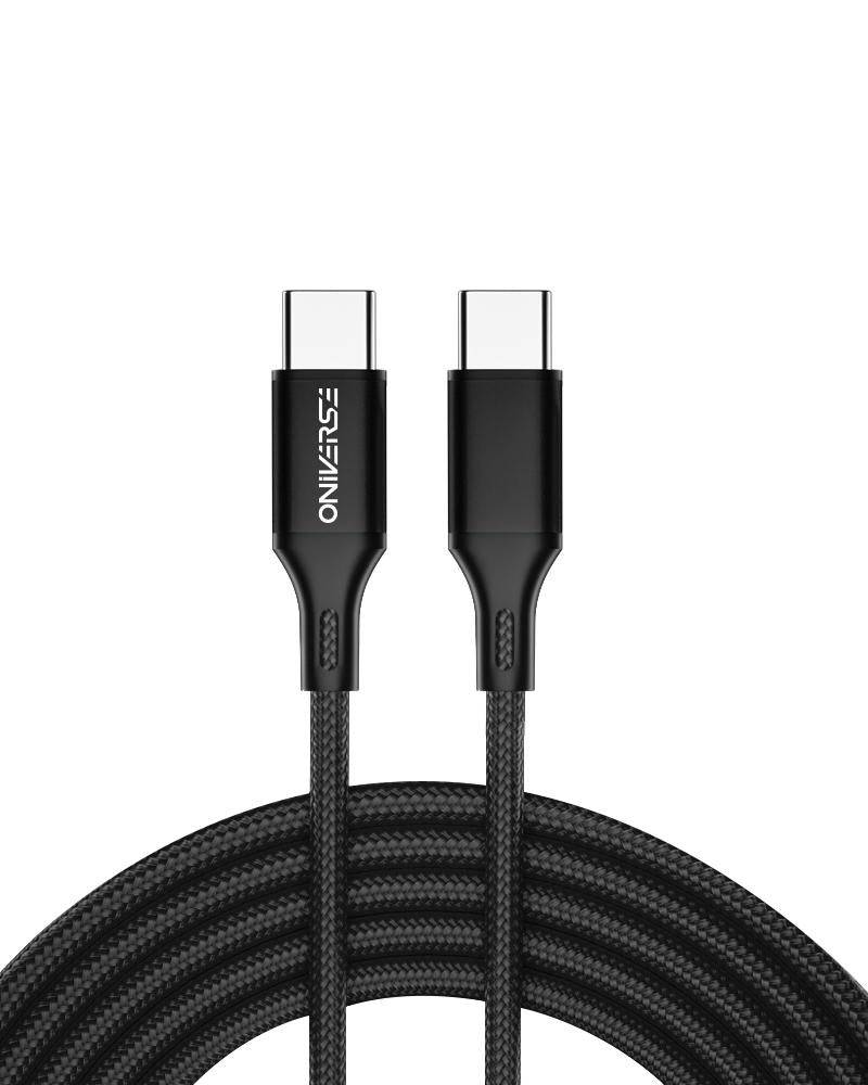 Oniverse Usb-C To Usb-C Charging Cable, 3 M - Black