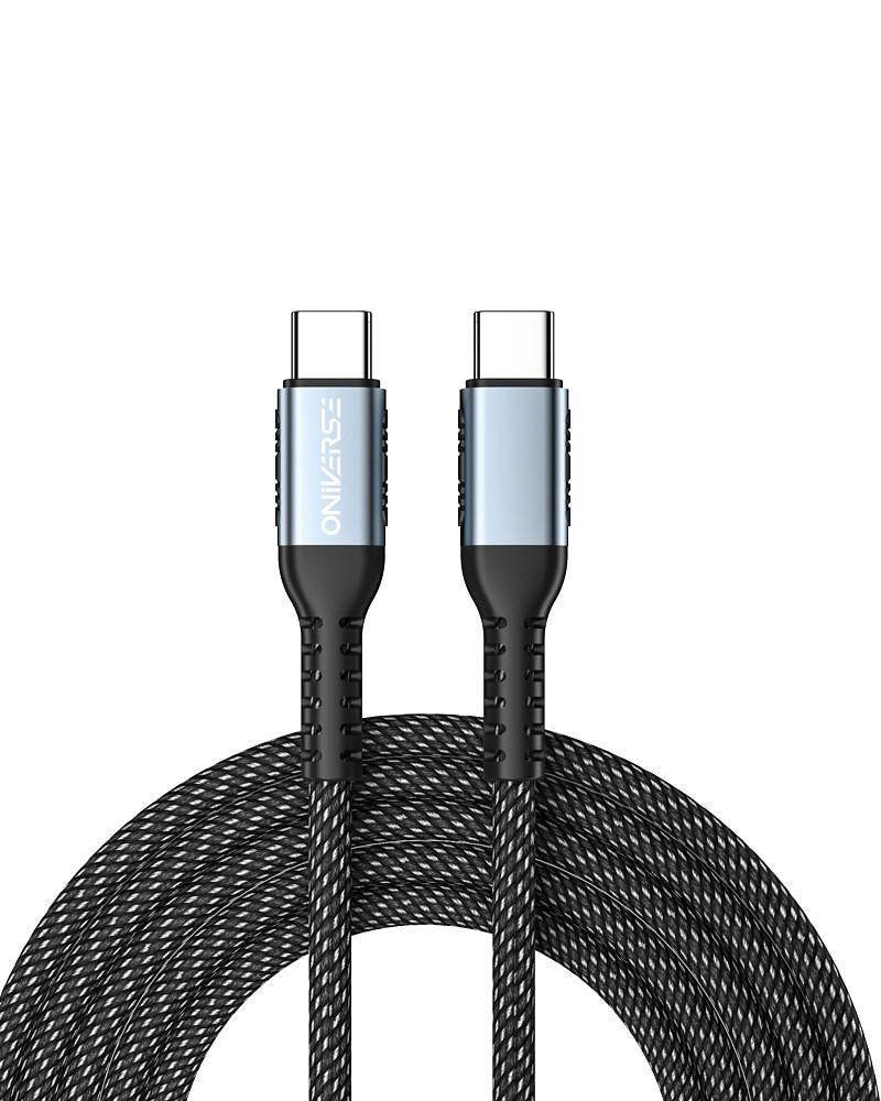 Oniverse Usb-C To Usb-C 100w Fast Charging Cable, 2 M - Black