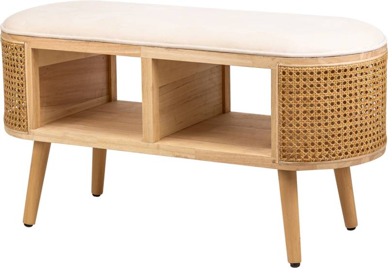 Bænk Til Entré Nordlys Furniture Isumi Beige Rattan Med Skjult Opbevaring