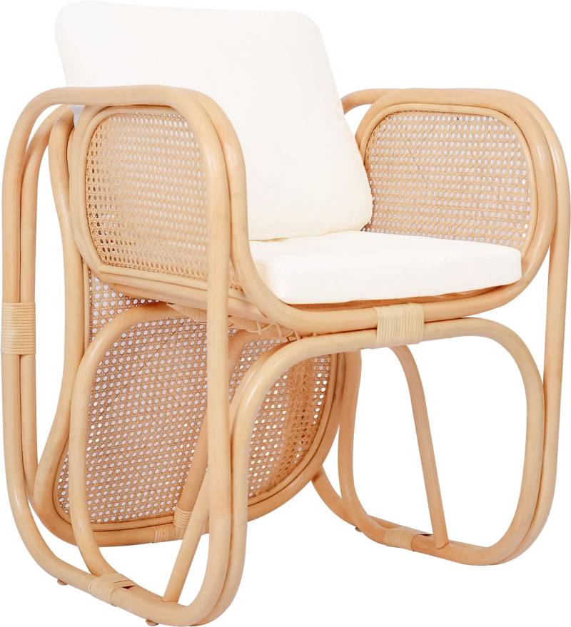 Loungestol, Armstol Nordlys Furniture Morotai Naturflet Rattan H71xb58xd61 Cm