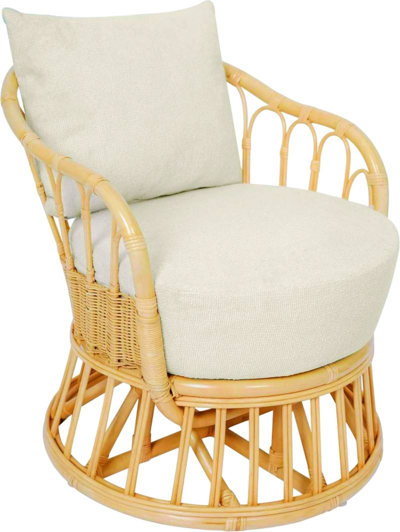 Loungestol Lounge Stol Nordlys Furniture Palopo, Brun Rattan, Skandinavisk Minimalistisk Design, Fsc-Certificeret