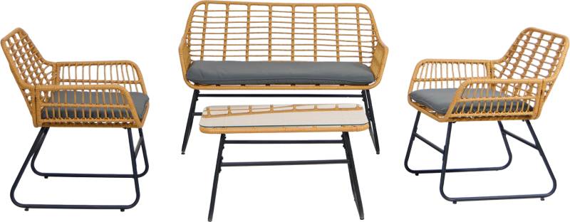 Nordlys Furniture Danang Udendørs Loungesæt Rattan Grå 80ã—117ã—67 Cm