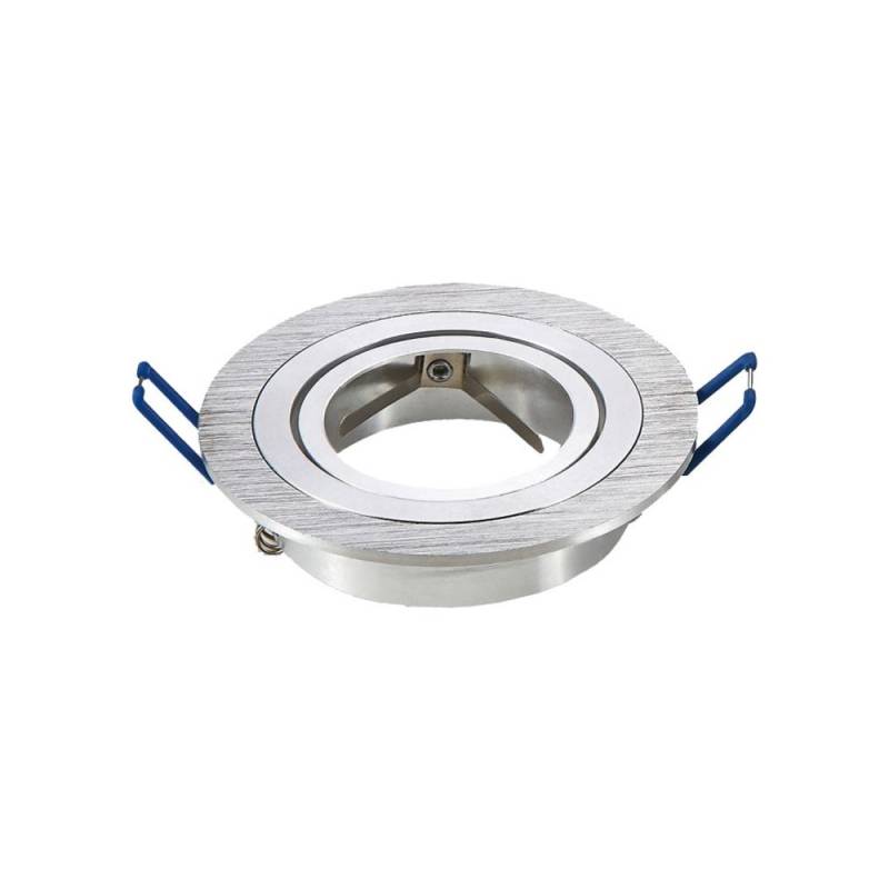 Downlight Kit Uden Lyskilde, Brstet Aluminium, 9,1 Cm - Vlg Mr16 Eller Gu10 Fatning - V-Tac